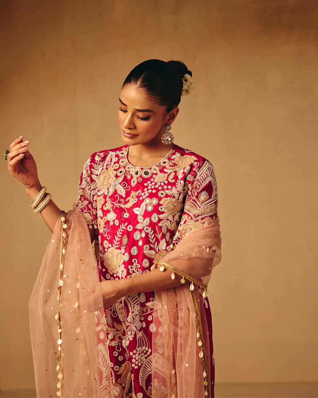 Taara Red suit set