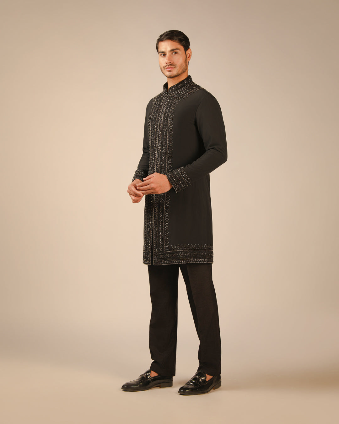 Kaiz Black Sherwani