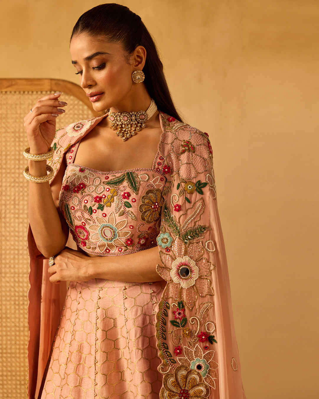 Blush Bloom Cape set